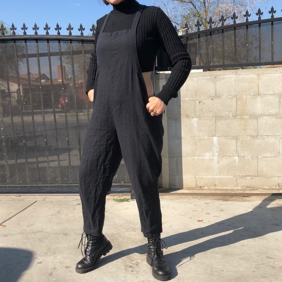BDG Tops - BDG Flowy Cotton One Piece Black SZ S Overalls 🖤